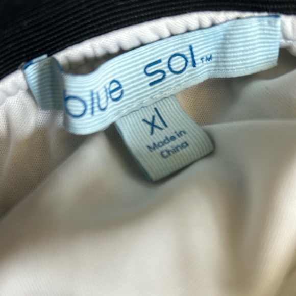 NWT! Blue Sol Womens Black& Blue Mixed Design Lined Accordion Midi Skirt Size XL - Picture 9 of 12